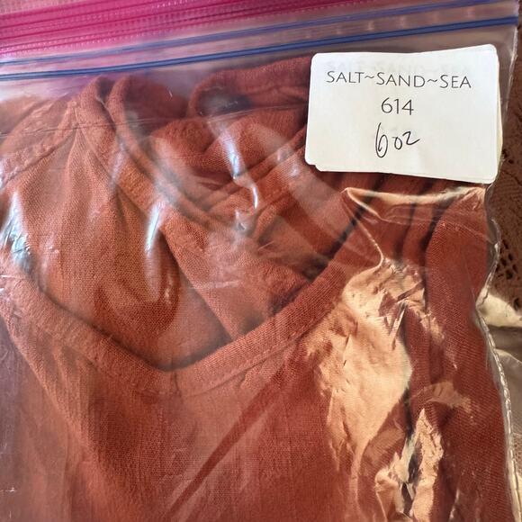 Free People Rust Brown Bodysuit Size Small Stretchy Boho Basics One Piece - Picture 16 of 16